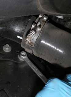 wrench. Ensure that the boost tubes can freely be pulled off the intercooler inlet and outlet.