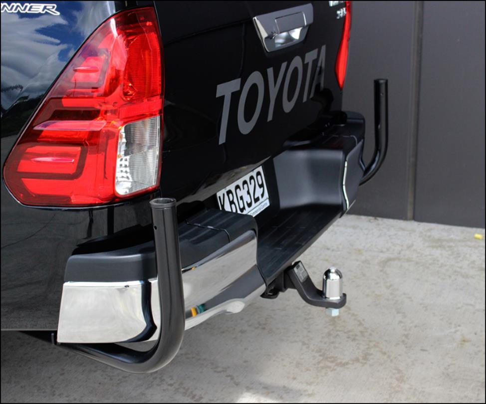 Corner Protecrs Steel These powder-coated steel rear corner protecrs will provide additional defence against bumps and dings, and are compatible with the rear park-assist system.