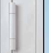 Integrated overhead door closers are also available for a particularly harmonious look of the door.