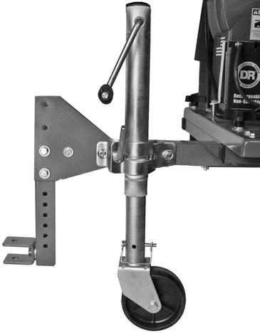 Remove the Safety Hitch Pin (Figure 5), crank down the Caster Wheel Jack using the Jack Handle until the tongue is level and re-insert the Safety Hitch Pin (Figure 5).