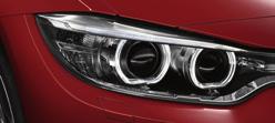 The left and right headlights are controlled independently enabling light to be channelled around or away from other vehicles.