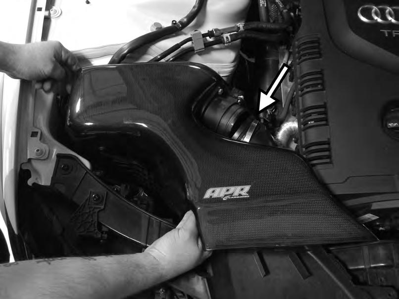 22) Place the airbox in the car, connecting the turbo inlet hose to the MAF.