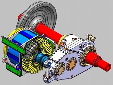 AGV - Technical Innovative Highlights Motor bogie AGV prototype reducer used on V150 (World Record)