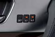 Adjust the driver s seat, steering column and outside mirrors to the desired positions using the adjusting switches for each feature.
