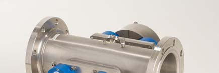 The UV chamber is manufactured from polished 316L stainless steel, with ANSI 150 RF flanges for easy installation.
