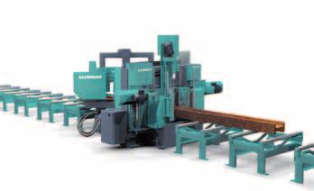KBS 620 + KDE 603 SAW-DRILL-LINE ADVANTAGES AT A GLANCE: Minimal production time Optimal automation solution for small and medium enterprises Best price-performance ratio for profiles with a width of