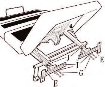 Measure the distance from the center of one mounting hole in the headboard to the center of the other. vii.