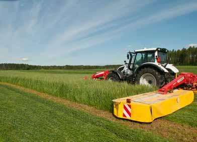 As a result you can achieve an output of up to 29 acres/h / 12 ha/h with a very low fuel consumption