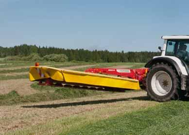The individual mower lifting system has standard settings which