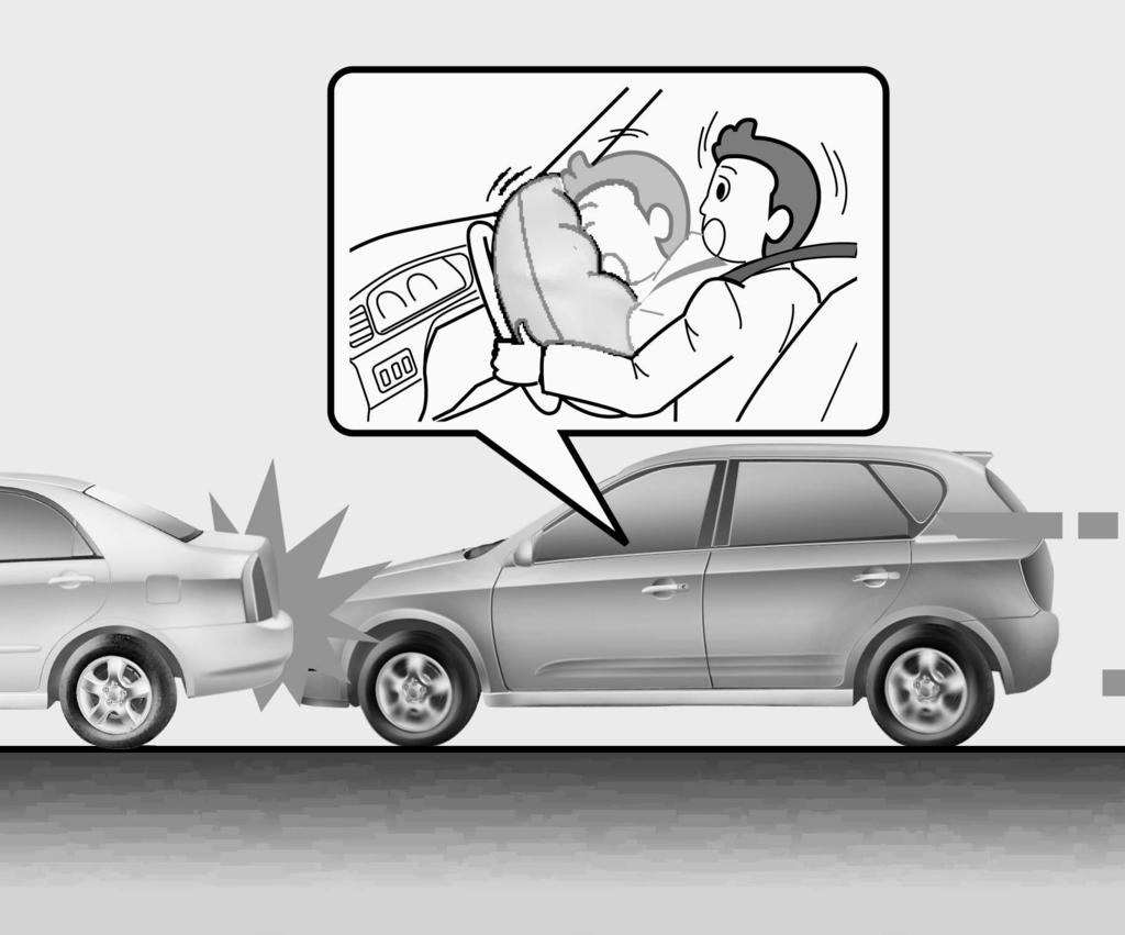Do not hit or allow any objects to impact the locations where air bags or sensors are installed. This may cause unexpected air bag deployment, which could result in serious personal injury or death.