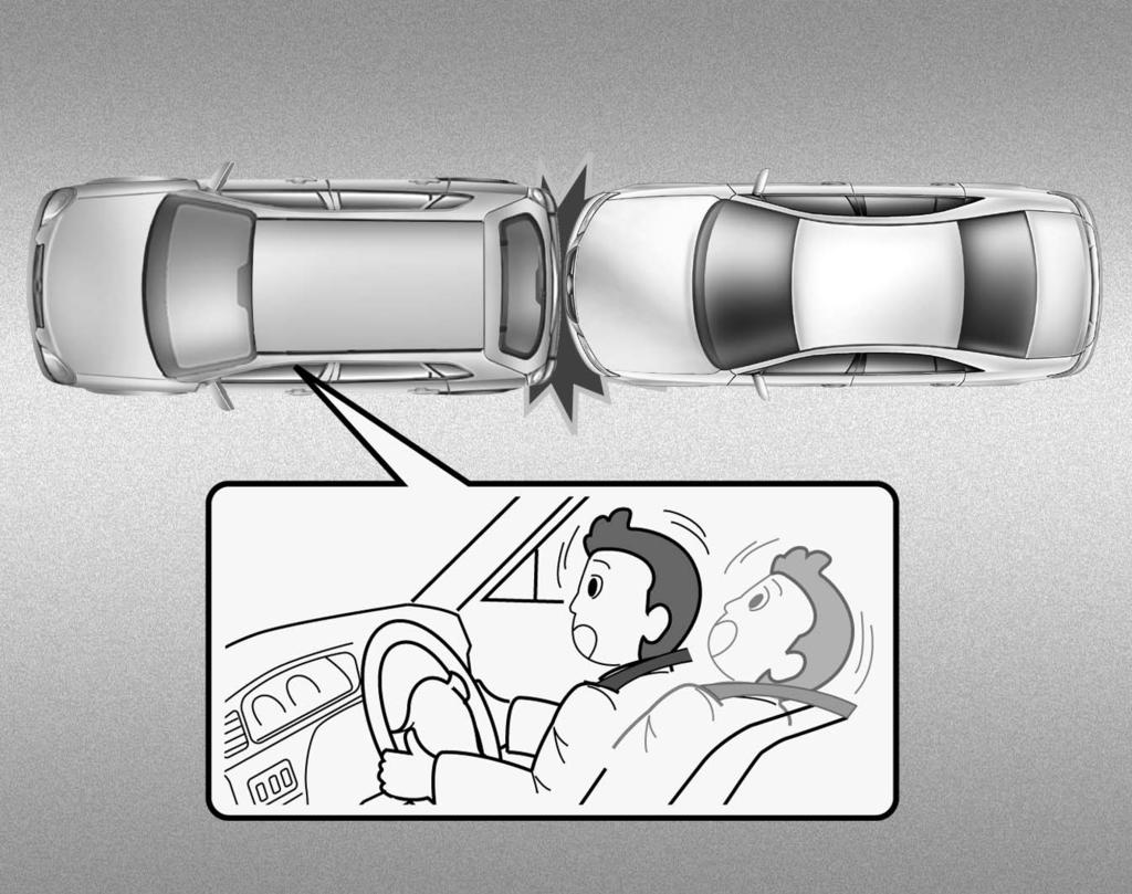 Frontal air bags are not designed to inflate in rear collisions, because occupants are moved backward by the force of the impact.