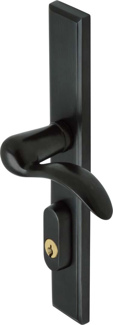Multi-Point Trim for G-U Locks Multi-Point Locks are unsuitable for use with knobs. ORDERING GUIDE NP3 500.55.L.8 Plate Lever Function Hand Finish Multipoint trim with 92mm center-to-center between lever and American cylinder.