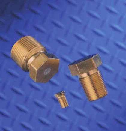 Chlorine Gas Valves Parts and Accessories Fusible Metal Plugs Manufactured in accordance with Chlorine Institute specifications and CGA S-1.