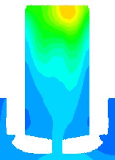 variants tested Volume number of holes, diameter hole direction Velocity distribution (AVL CFD resutls) Residual gas distribution (AVL