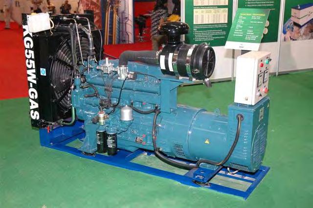 Natural Gas Generators designed in-house 2007 Indian Market Size : 300 / INR 10 Cr