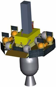 Lunar Polar Volatiles Mobile (study for Planetary Decadal Survey) Single polar lander with mobility to permanently shadowed lunar crater ASRG or battery powered and launched via Atlas V EELV