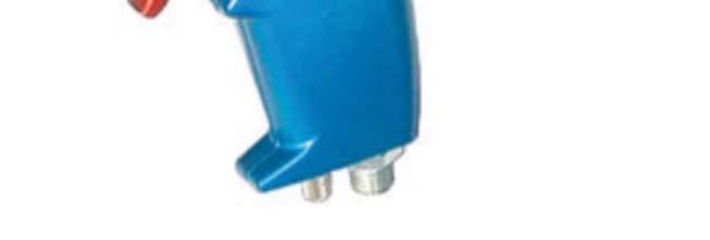 For optimum working conditions, the metering valve can be hanged on a balancer.