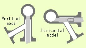 Sampling Valves / Drain Valves: Vertical model Horizontal model
