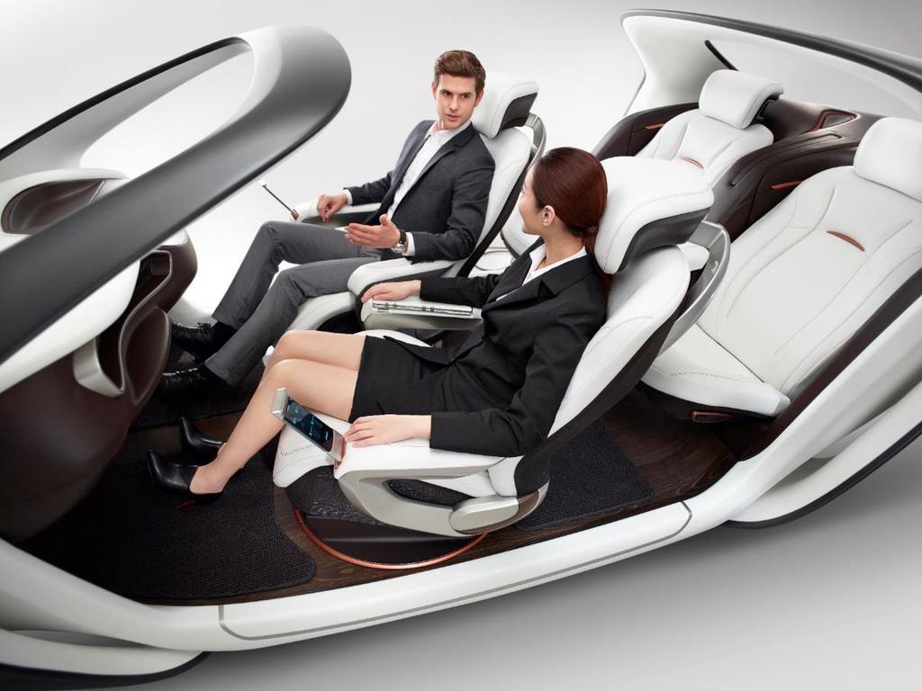 AI17 Summary: over 16 new innovations Autonomous Level 3 complete seating solution for privately owned vehicle featuring: Front seat 1. 70 swing-out Greeting mode 2.