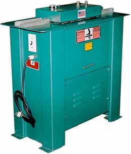 Capacity: 24 Ga mild steel Dimensions: 41 x24 x33 Weight: W/out flange attachment: 274 lbs Weight: With flange attachment: 305 lbs (Note: when shipping, roll former fits inside stand) Motor: