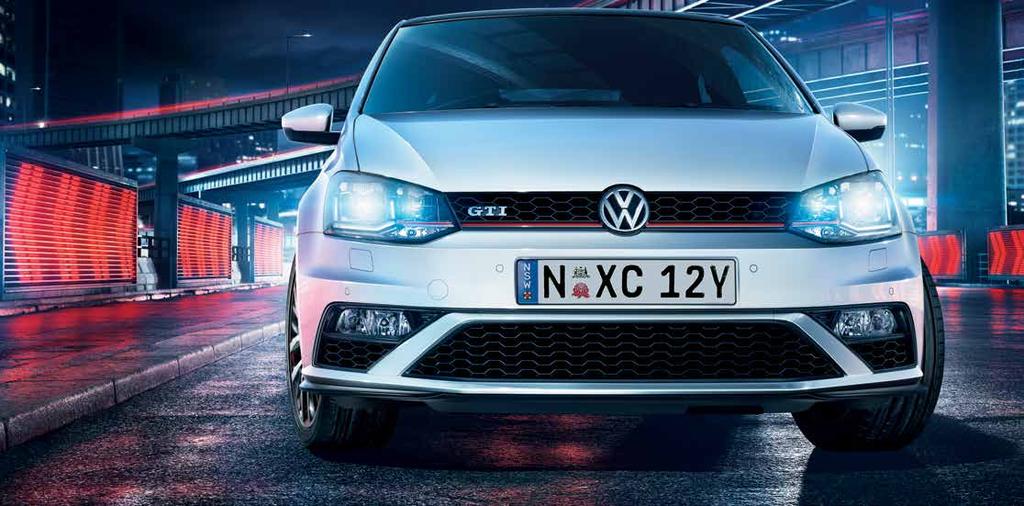 01 Polo GTI The Polo GTI balances striking design with instant recognition.