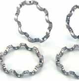 CAGE DEBURRING & FINISHING Cages are normally deburred and polished in rotating centrifugal barrels with a