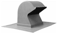 ROOF VENTS (cont d) RV28 Series GOOSE NECK Provides all-weather ventilation with 5" of additional height for snow clearance Maximize inventory turns with single hood size and separate 4 to 8 inch