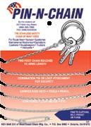 STAINLESS STEEL CHAIN 100 ft, Spool 3/4 Chrome Split Ring 1 1/4 Black Split Ring Item #