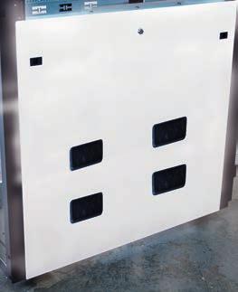 RS Enclosure Side panels solid Side panels feature simple unlock and liftoff design for ease of servicing.