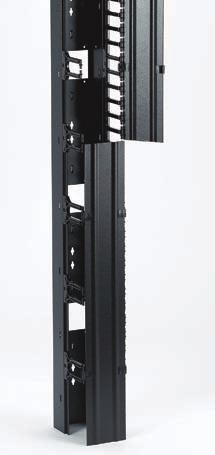 Kits include tool-less fasteners for easy installation For high density requirements, full cable managers with doors mount on tool-less brackets behind the rails Doors will help