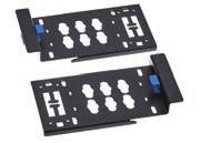 RS Enclosure Accessories PDU mounting brackets PDU brackets install easily without tools in the enclosure