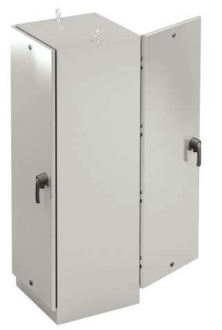 NEMA Type 4X Ground-Mount Enclosure Ground-Mount Enclosures Type 4X Single-Door Dual Access Free-Standing with 3-Point Locking Application Houses electrical controls and instruments Easy access