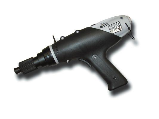 PISTOL GRIP HANDLE Converts to a pistol style driver for horizontal fastening.
