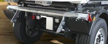 Easily accessible and easy to operate: spare wheel carrier, loop