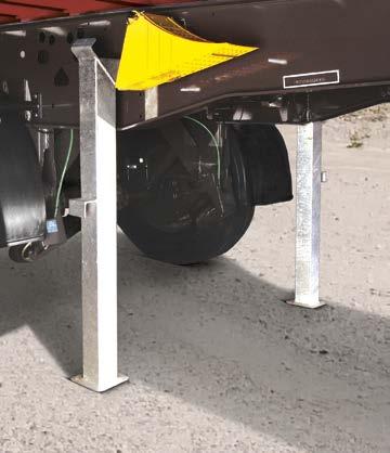 The lift axle reduces tyre wear: Lifting the first axle reduces the