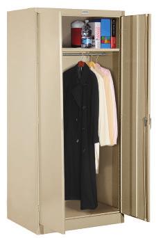 Measuring 36" wide and 42" high, the two (2) door storage cabinets are available in a
