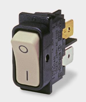 4mm (sub panel mount) 6000 Single pole Integral splash resistance Ratings up to 20A, 277Vac High in-rush (ON-OFF types) Positive switch action Distinctive styling Wide range of circuits available 30.