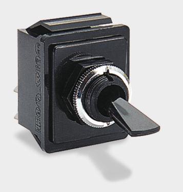 ac Choice of circuits including 3 position and momentary 6.3mm terminals Guard option Mounting hole: 12.7mm dia.