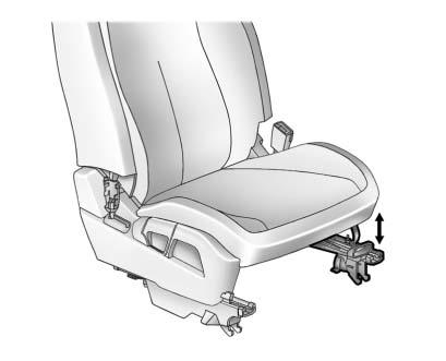Seats and Restraints 3-3 Front Seats Seat Adjustment { WARNING You can lose control of the vehicle if you try to adjust a manual driver seat while the vehicle is moving.