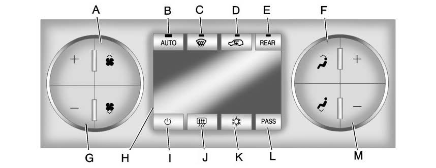 8-4 Climate Controls < (Rear Window Defogger): Press to turn the rear window defogger on or off. The rear window defogger stays on for about 10 minutes, before automatically turning off.