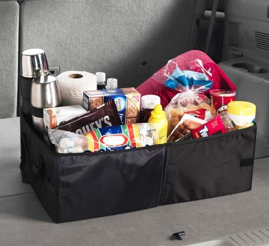 INTERIOR ACCESSORIES Cargo Tote The collapsible, soft-sided cargo tote 2 secures a variety of everyday items and helps keep them in