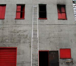 For Above-Ground Horizontal Ventilation 1. Position the ladder on the windward side of the opening. 2.