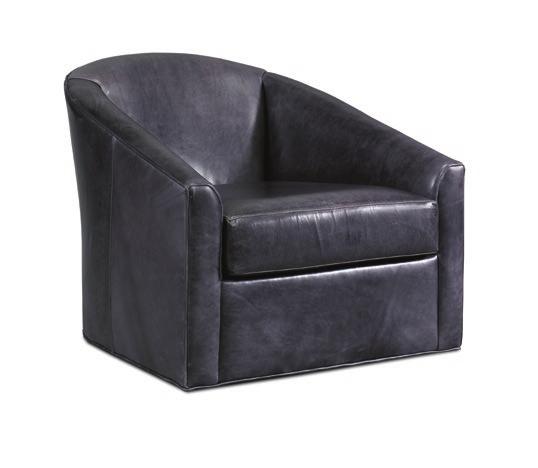 Leather Ottoman / W24 D20 H14 Standard Metal finish shown / No optional finishes available Also available: 3267-C3 Sebastian