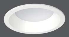 Round Recessed LED downlight with very high lumen output due to brilliant optical control. Designed to visually integrate within planar ceilings. Wide beam distribution.