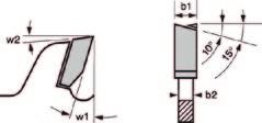 Bosch pribor Kružne pile Top Precision Best for Wood 15 Listovi kružnih pila za horizontalne i vertikalne formatne pile i stolne kružne pile Wood ATB w1: rezni kut w2: leđni kut b1: širina rezanja