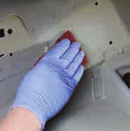 , Very Fine, PN 9 LASD Removal Remove sound deadening material from affected repair area using a scraper or chisel. Scotch-Brite 77 PRO Hand Pads, Very Fine grade, in. x 9 in.