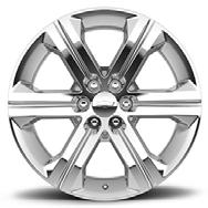SUBURBAN 22 Inch Wheel - 6-Spoke Chrome (CK157) - SEZ Personalize your Suburban with these 22-Inch Chrome Accessory Wheels. Use only GM-approved tire and wheel combinations. See www.