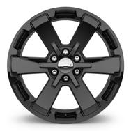 10 X X 22 Inch Wheel - 6-Spoke High-Gloss Black (CK162) - SEV Personalize your Suburban with these 22-Inch 6-Spoke High-Gloss Black Accessory Wheels.