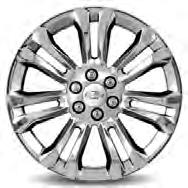 22 Inch Wheel - High-Gloss Black - SEV 19301162 0.25 X X Center Cap, Brushed Aluminum 19301595 0.