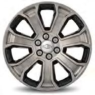 Package includes Tires, Center Caps, and Wheel Lock Kit. Use only GM-approved tire and wheel combinations. 22 Inch Wheel - 7-Spoke Silver - SF1 19301163 0.
